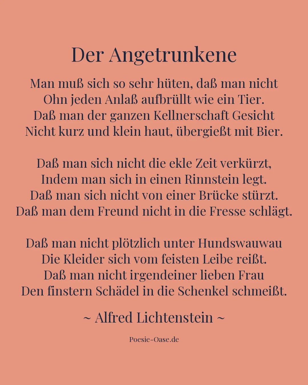 Illustration zu Der Angetrunkene