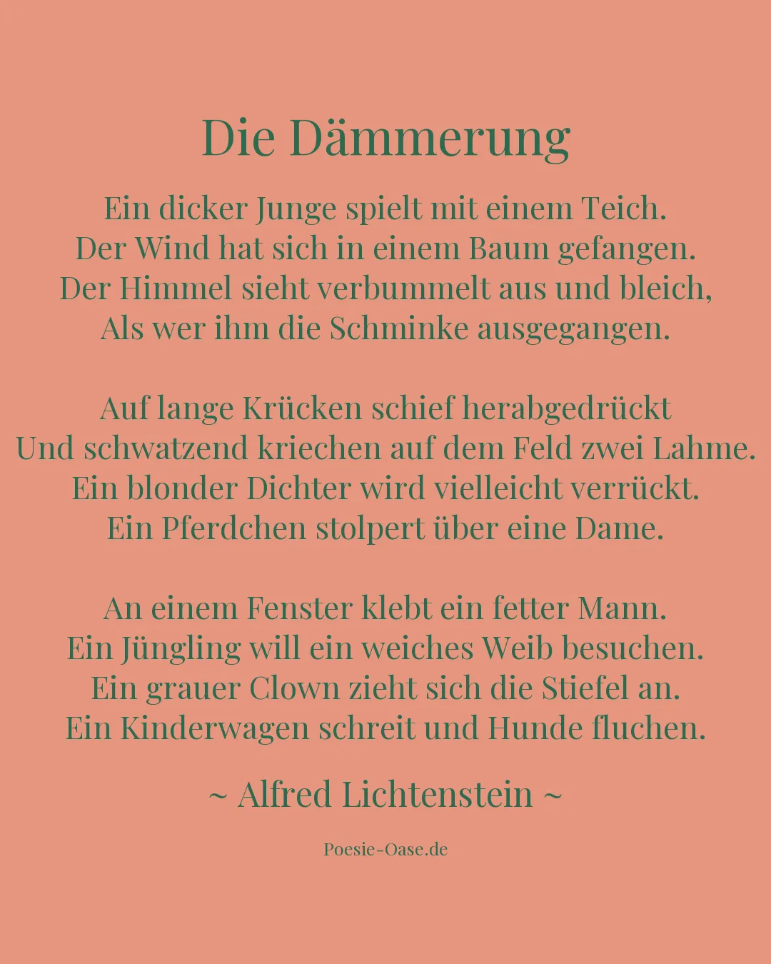 Illustration zu Die Dämmerung