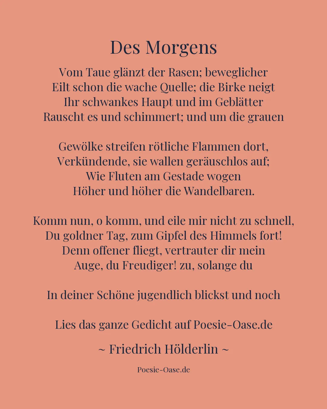 Illustration zu Des Morgens