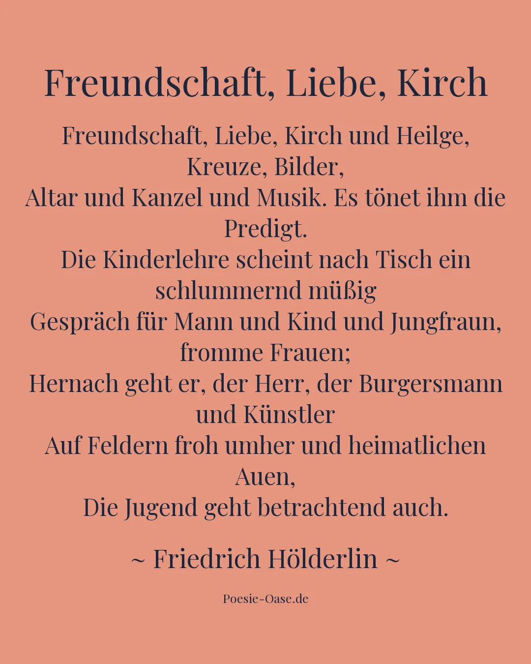 Illustration zu Freundschaft, Liebe, Kirch