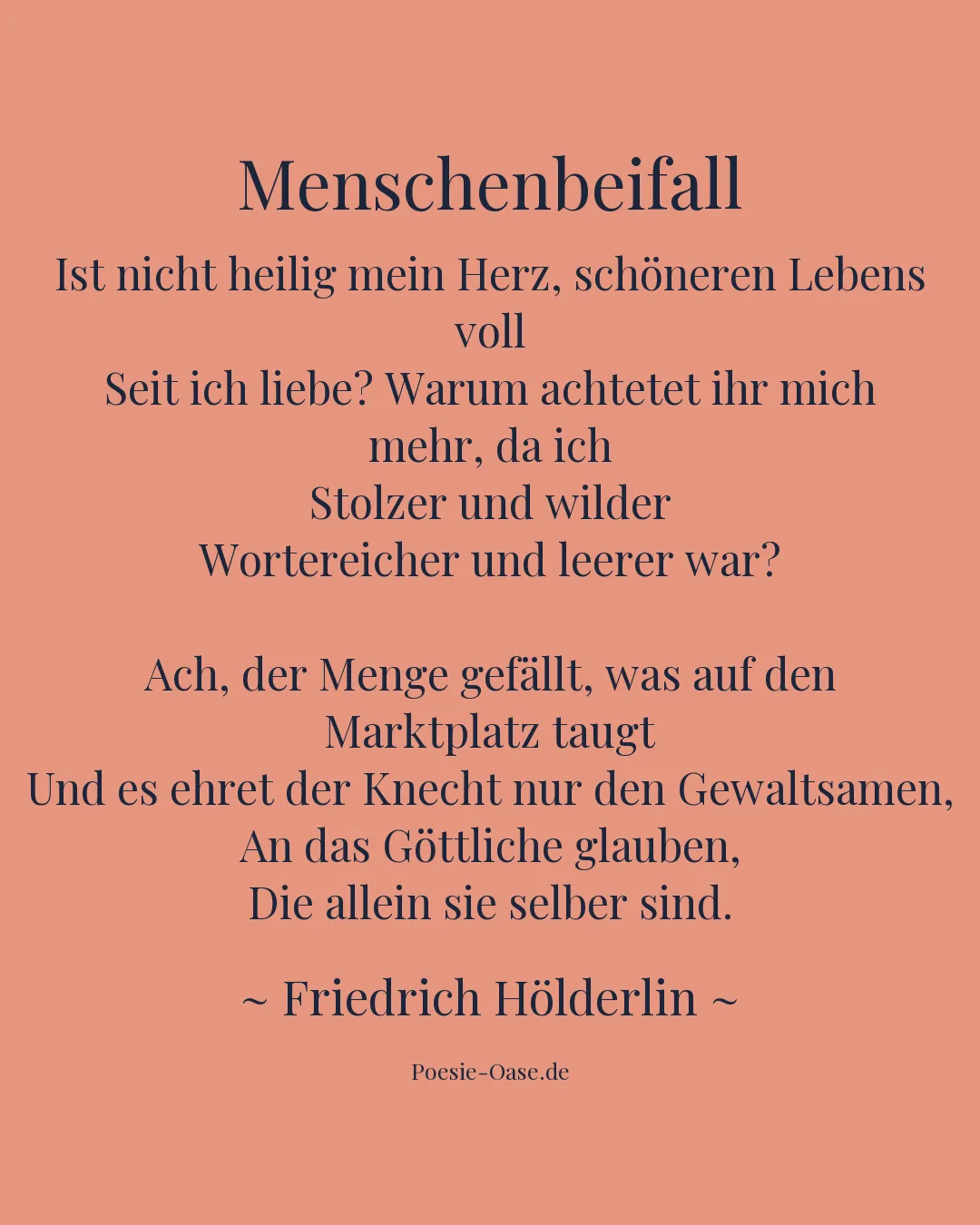 Illustration zu Menschenbeifall