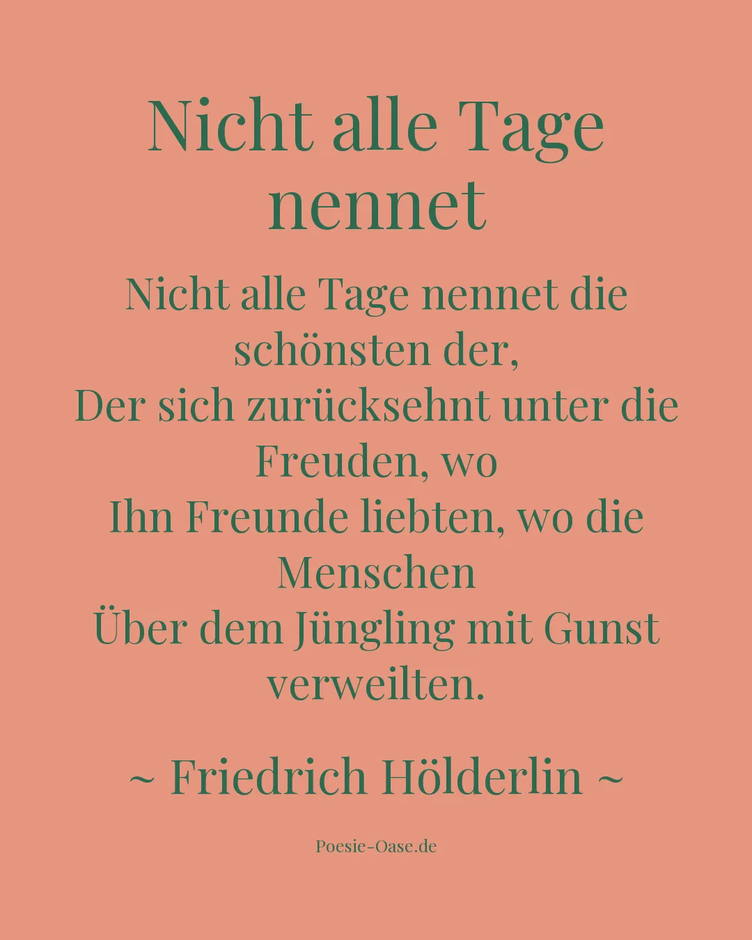 Illustration zu Nicht alle Tage nennet