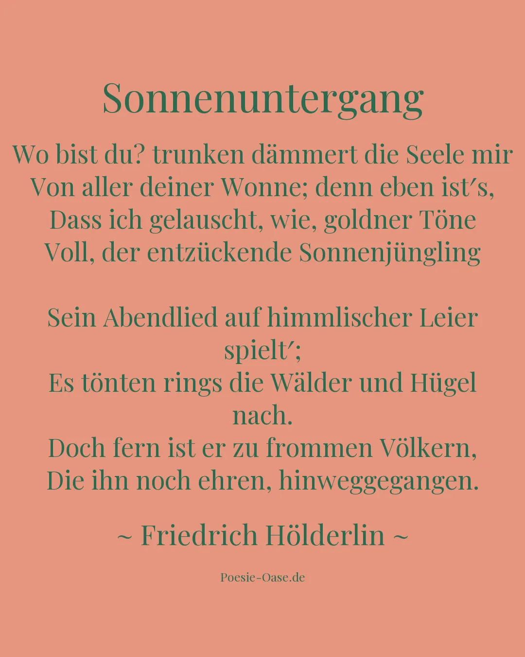 Illustration zu Sonnenuntergang
