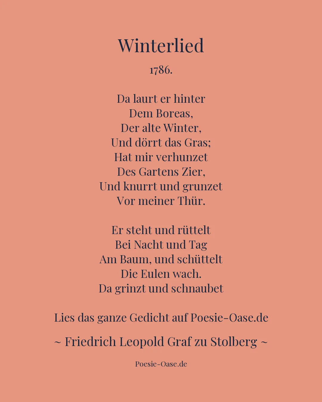 Illustration zu Winterlied