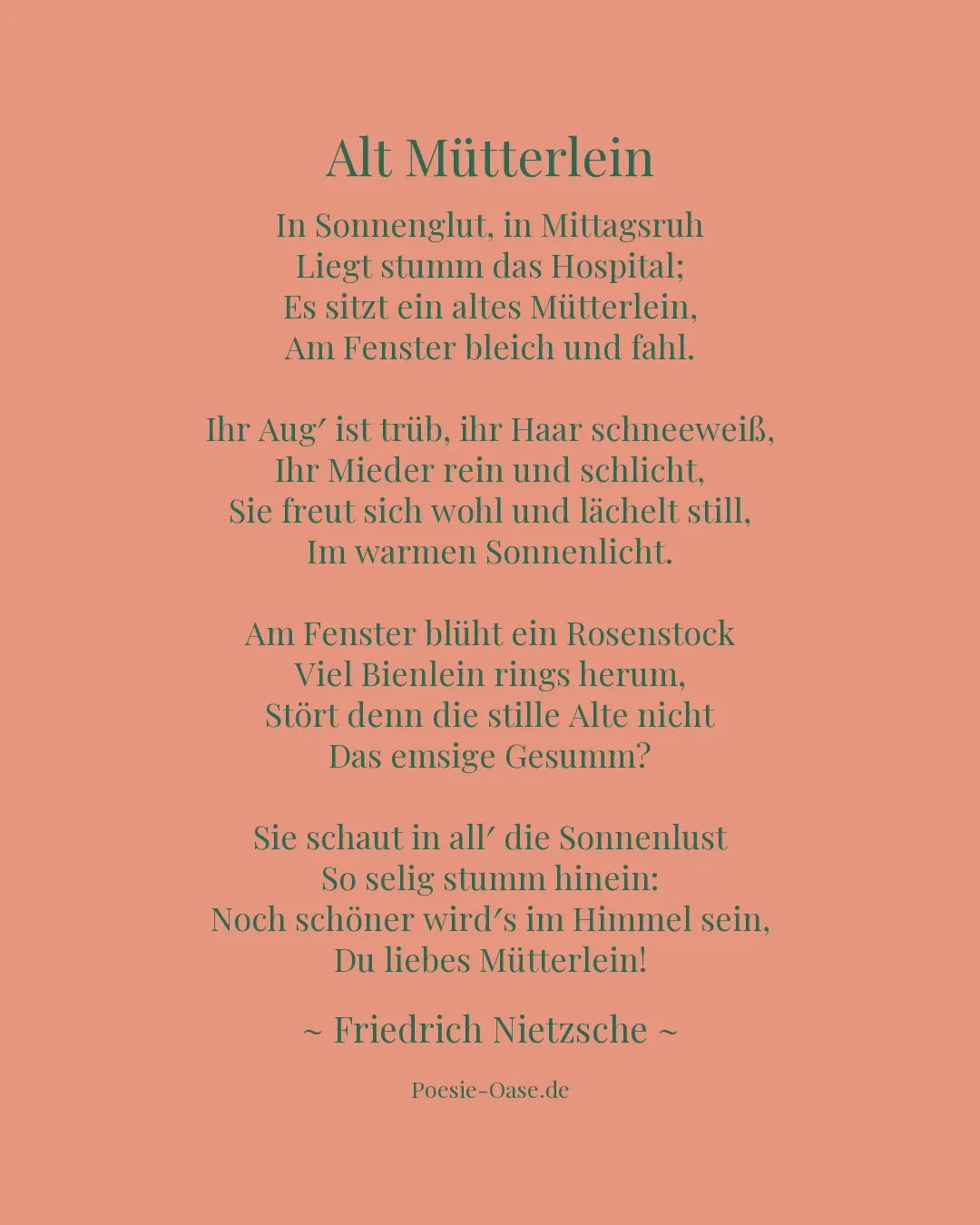 Illustration zu Alt Mütterlein