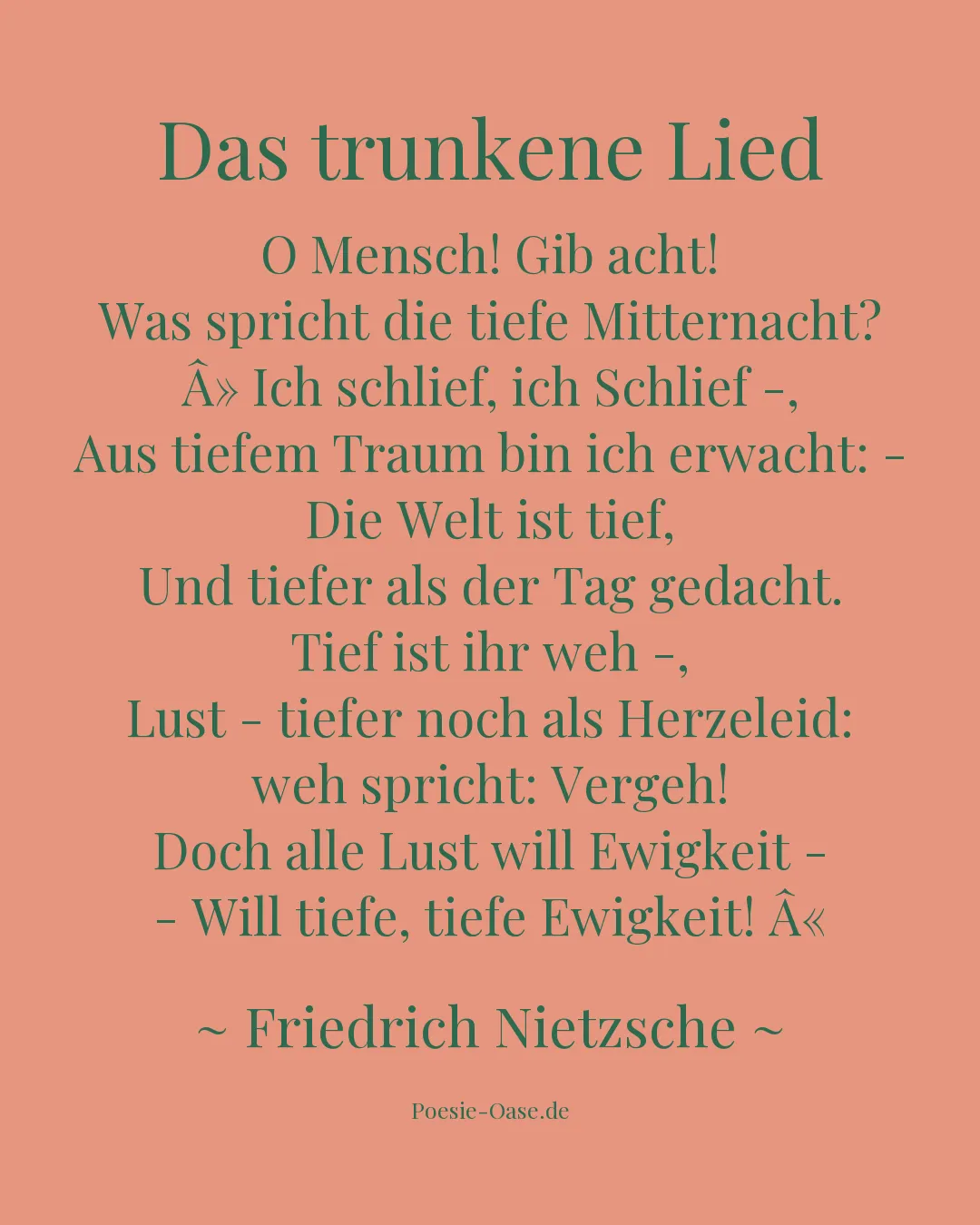 Illustration zu Das trunkene Lied