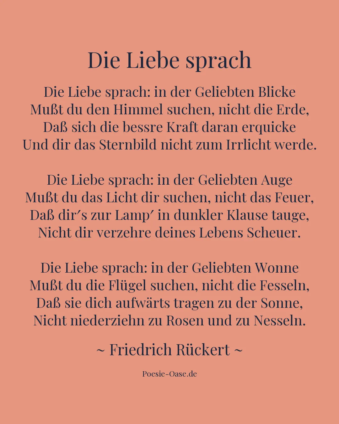 Illustration zu Die Liebe sprach