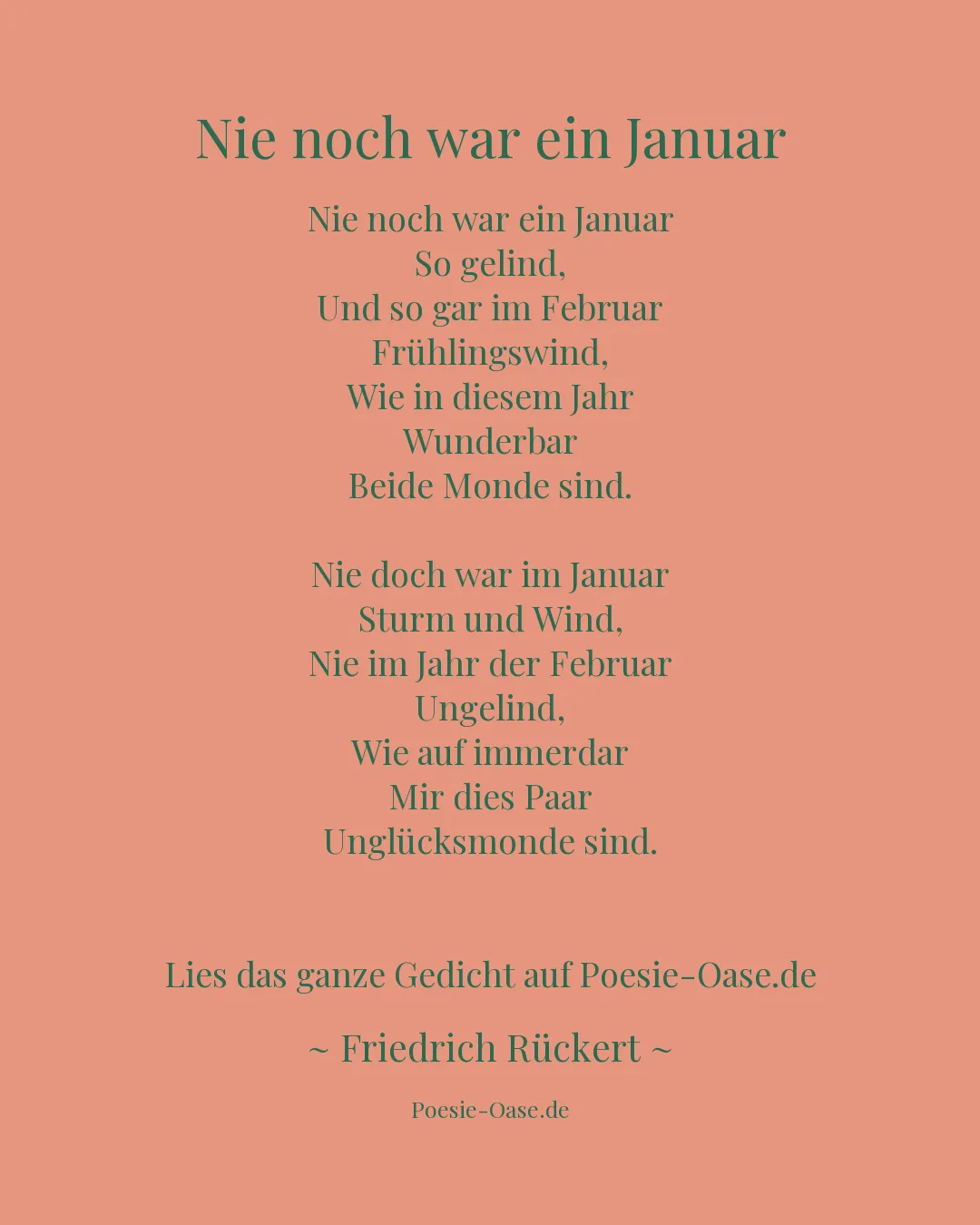 Illustration zu Nie noch war ein Januar