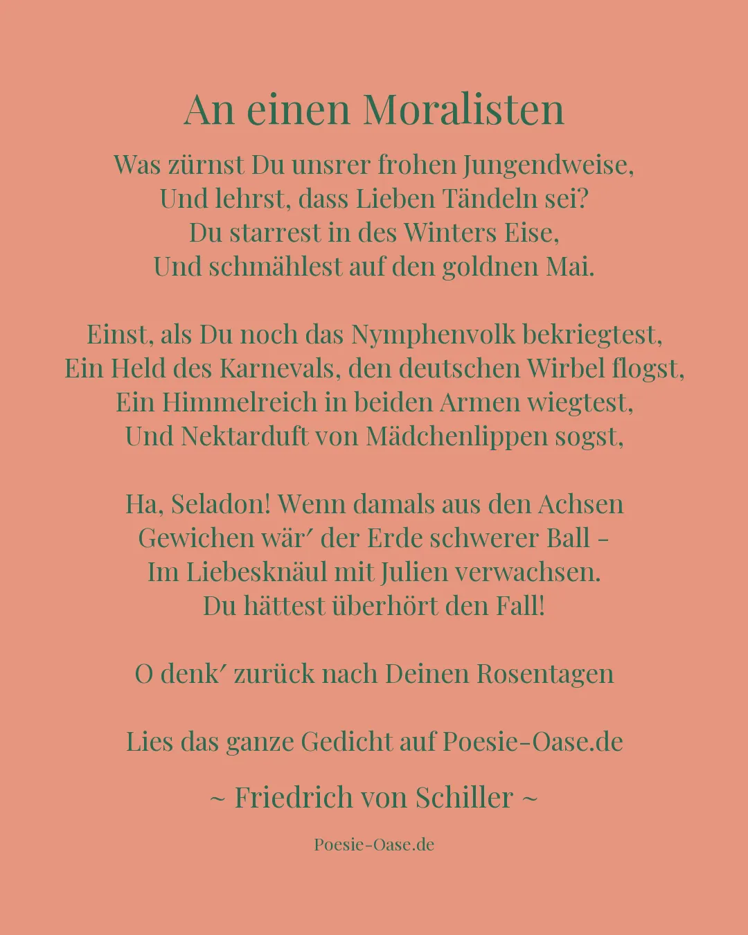 Illustration zu An einen Moralisten