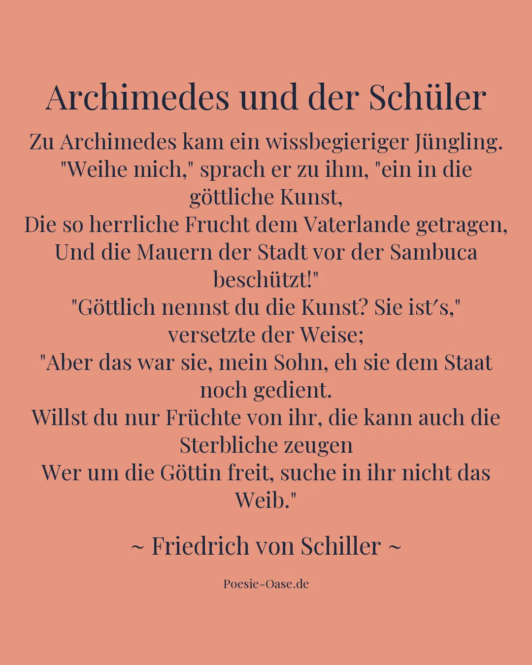 Illustration zu Archimedes und der Schüler