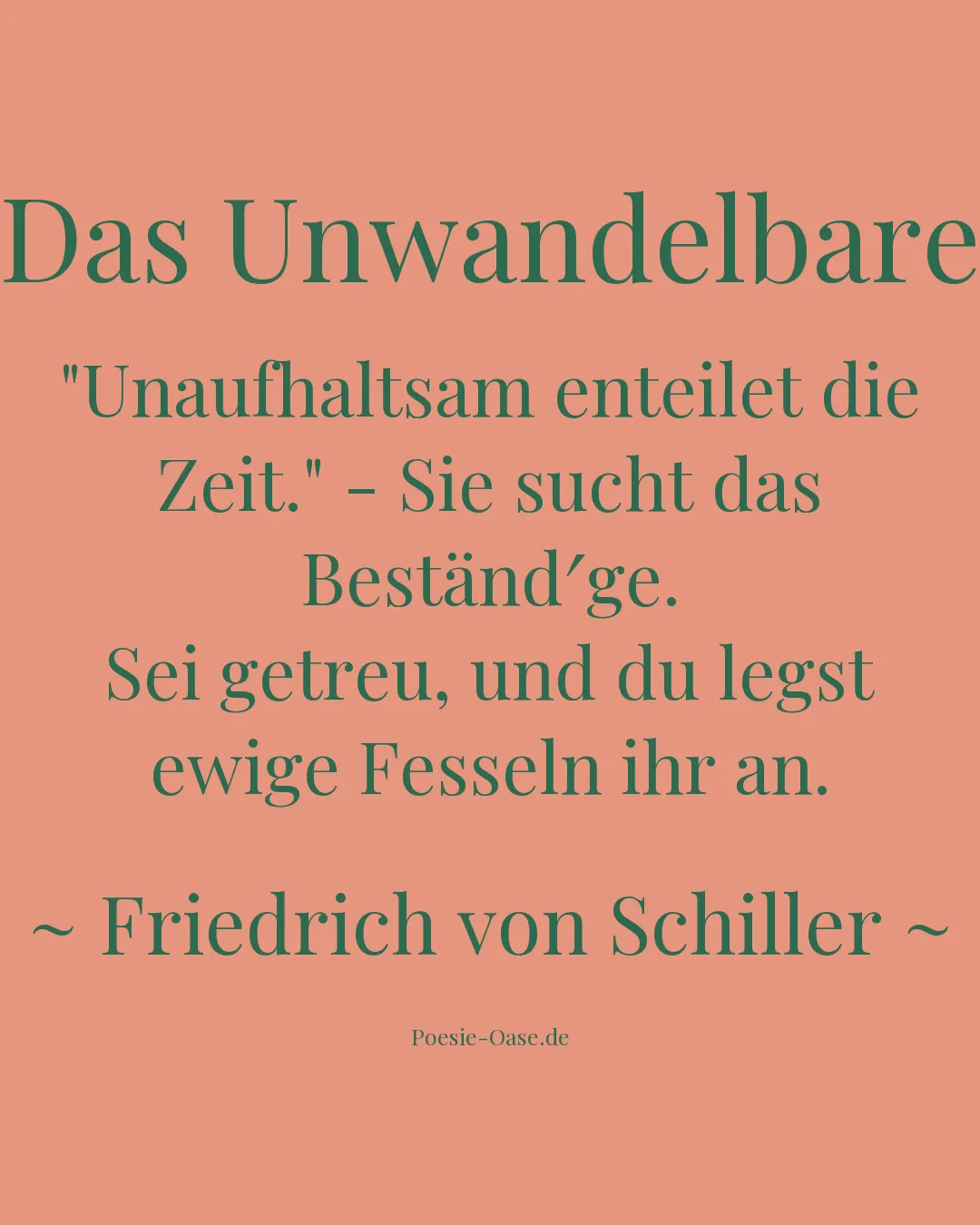 Illustration zu Das Unwandelbare