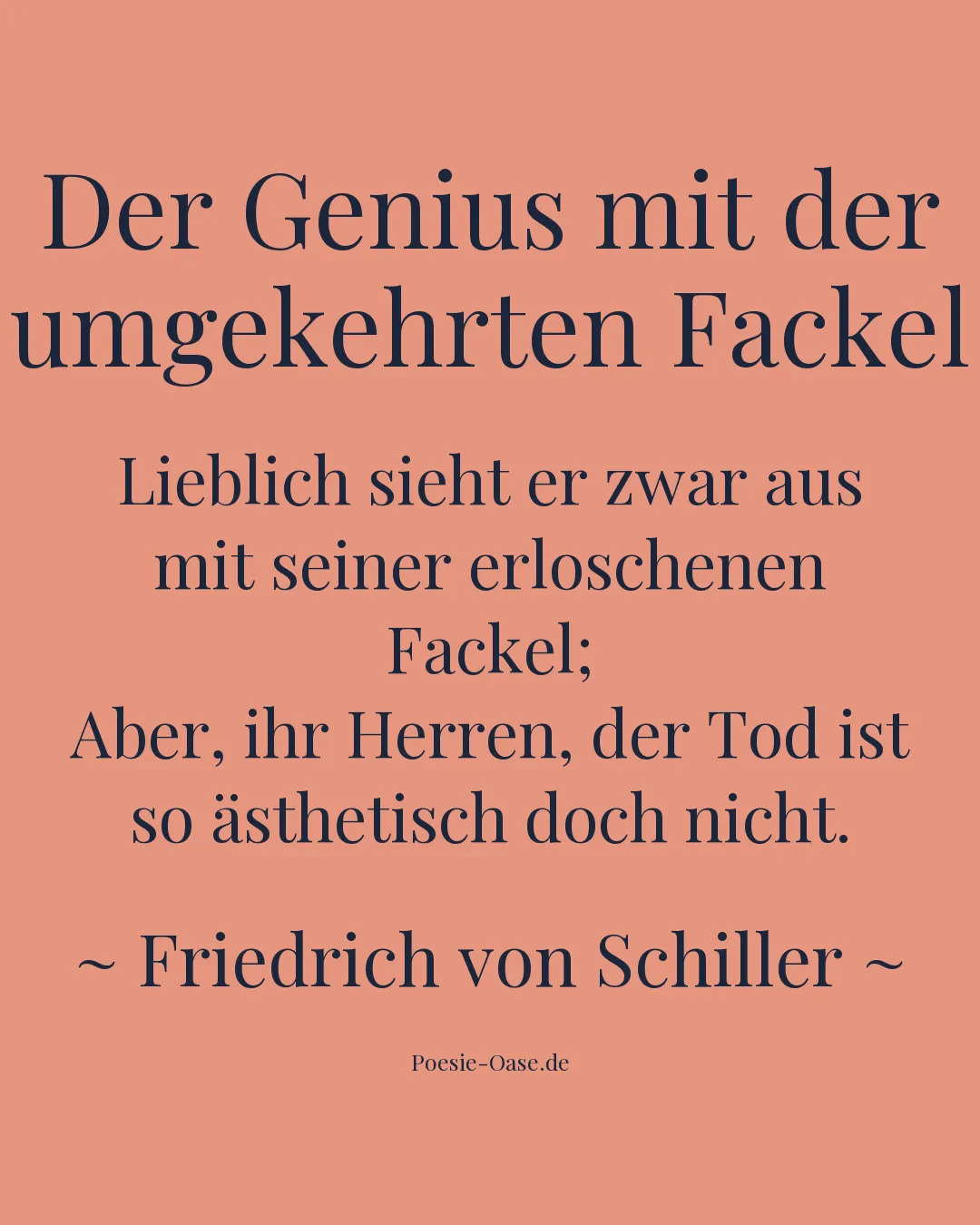 Illustration zu Der Genius mit der umgekehrten Fackel