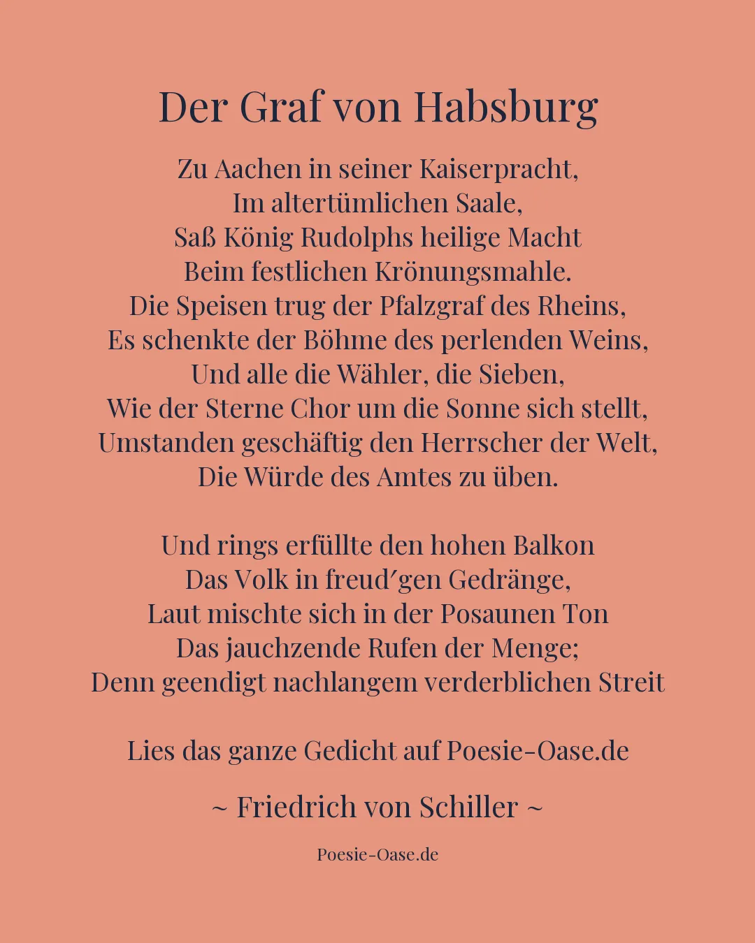 Illustration zu Der Graf von Habsburg
