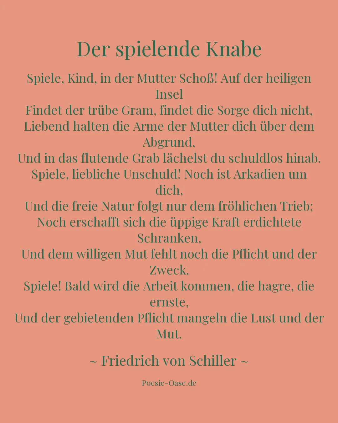 Illustration zu Der spielende Knabe