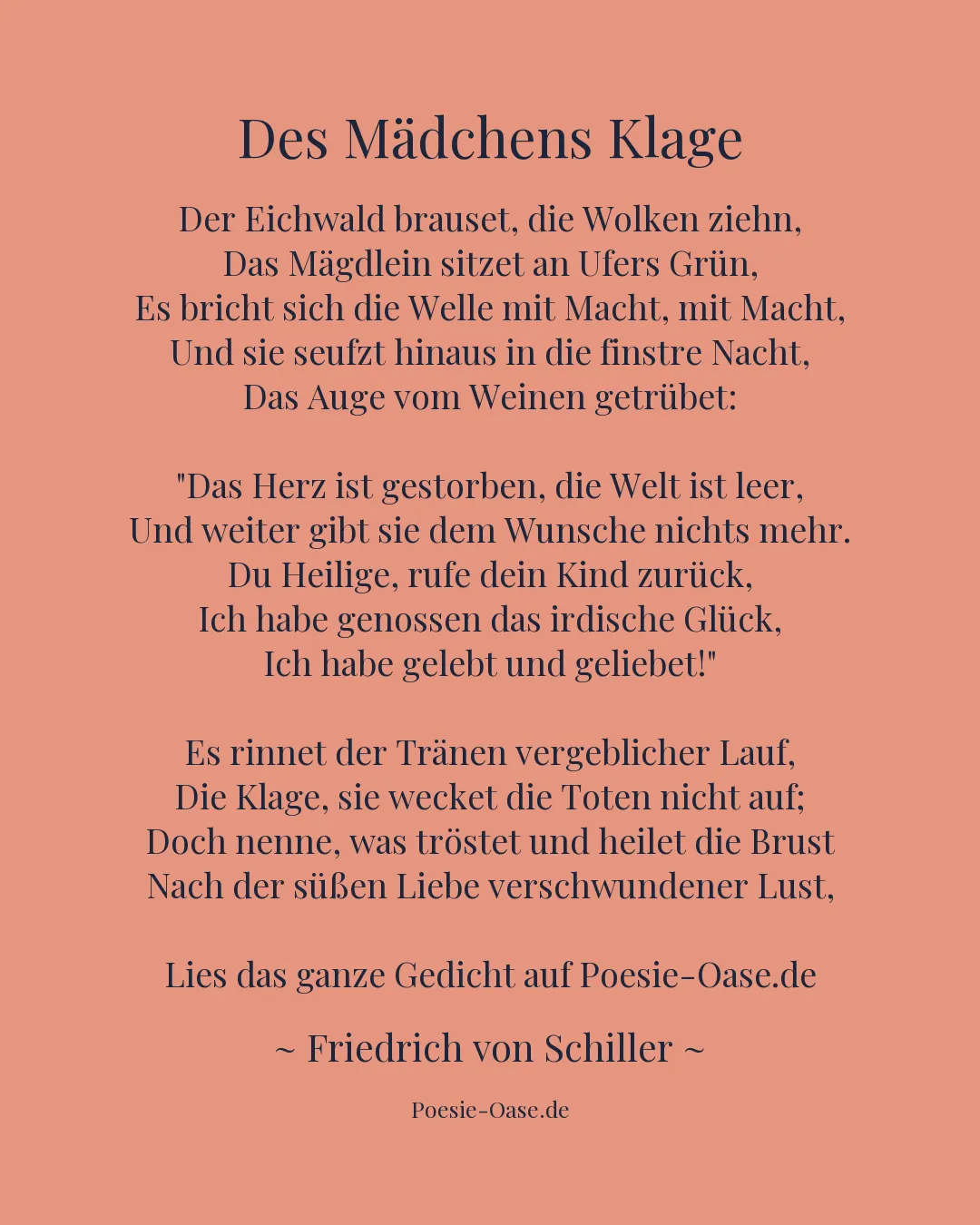 Illustration zu Des Mädchens Klage