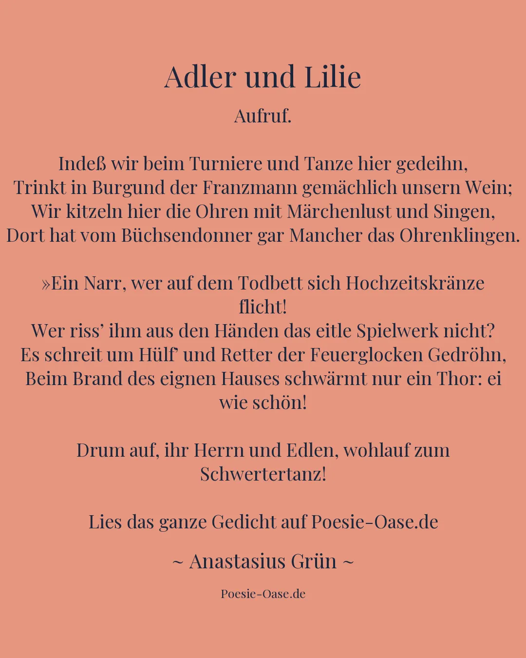 Illustration zu Adler und Lilie