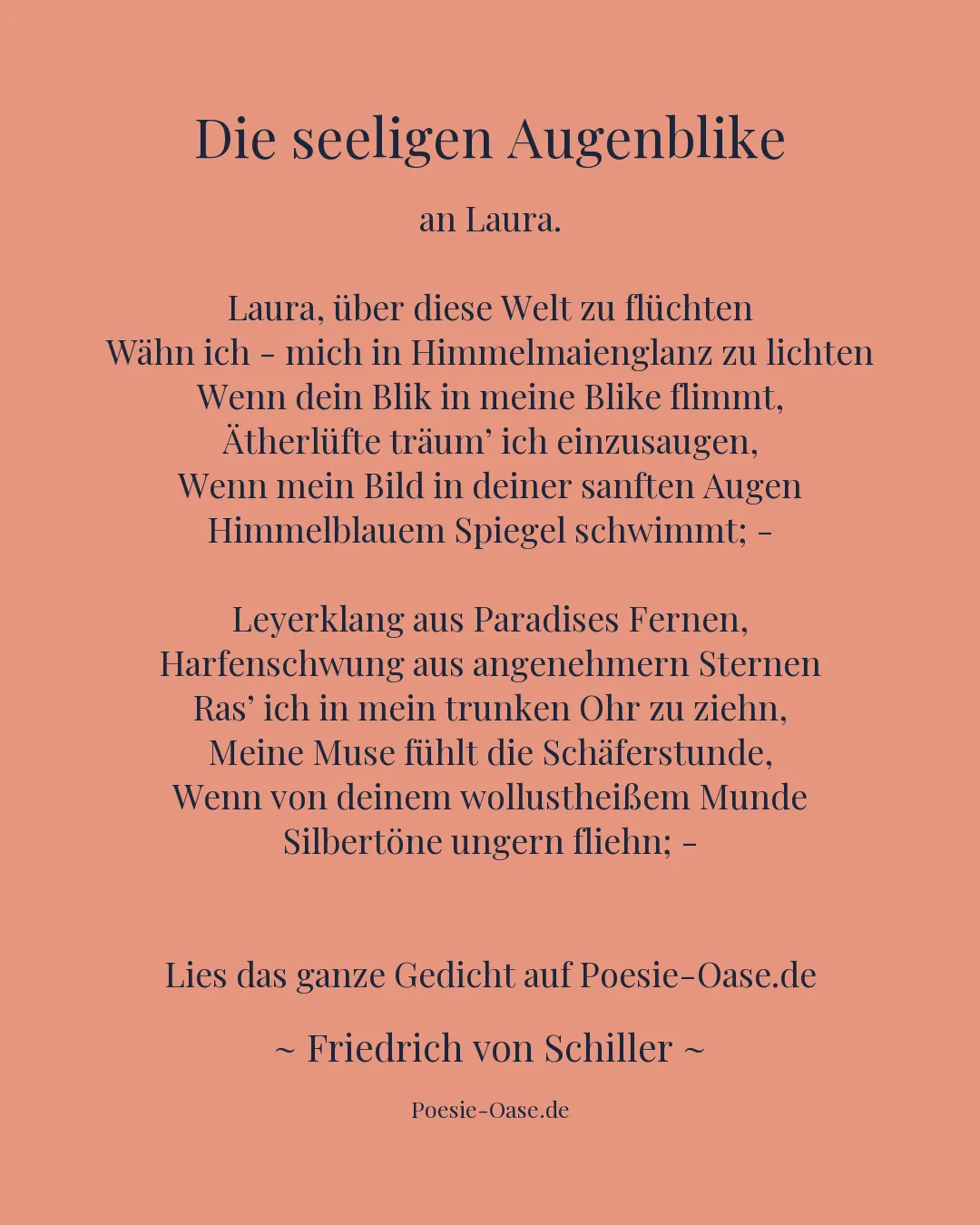 Illustration zu Die seeligen Augenblike