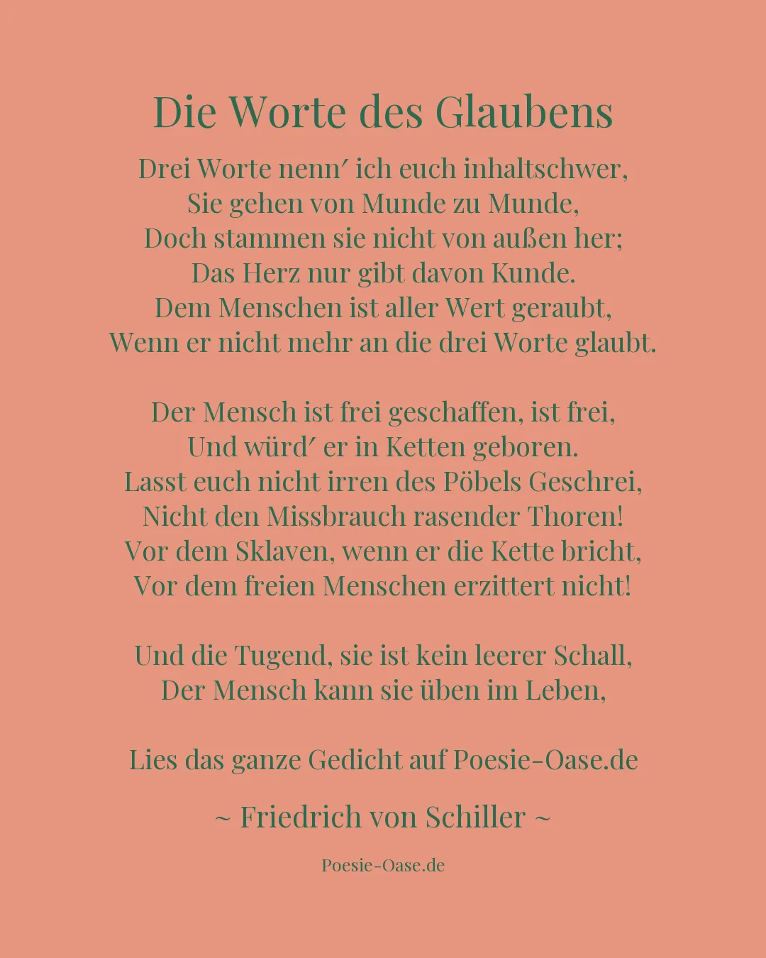 Illustration zu Die Worte des Glaubens