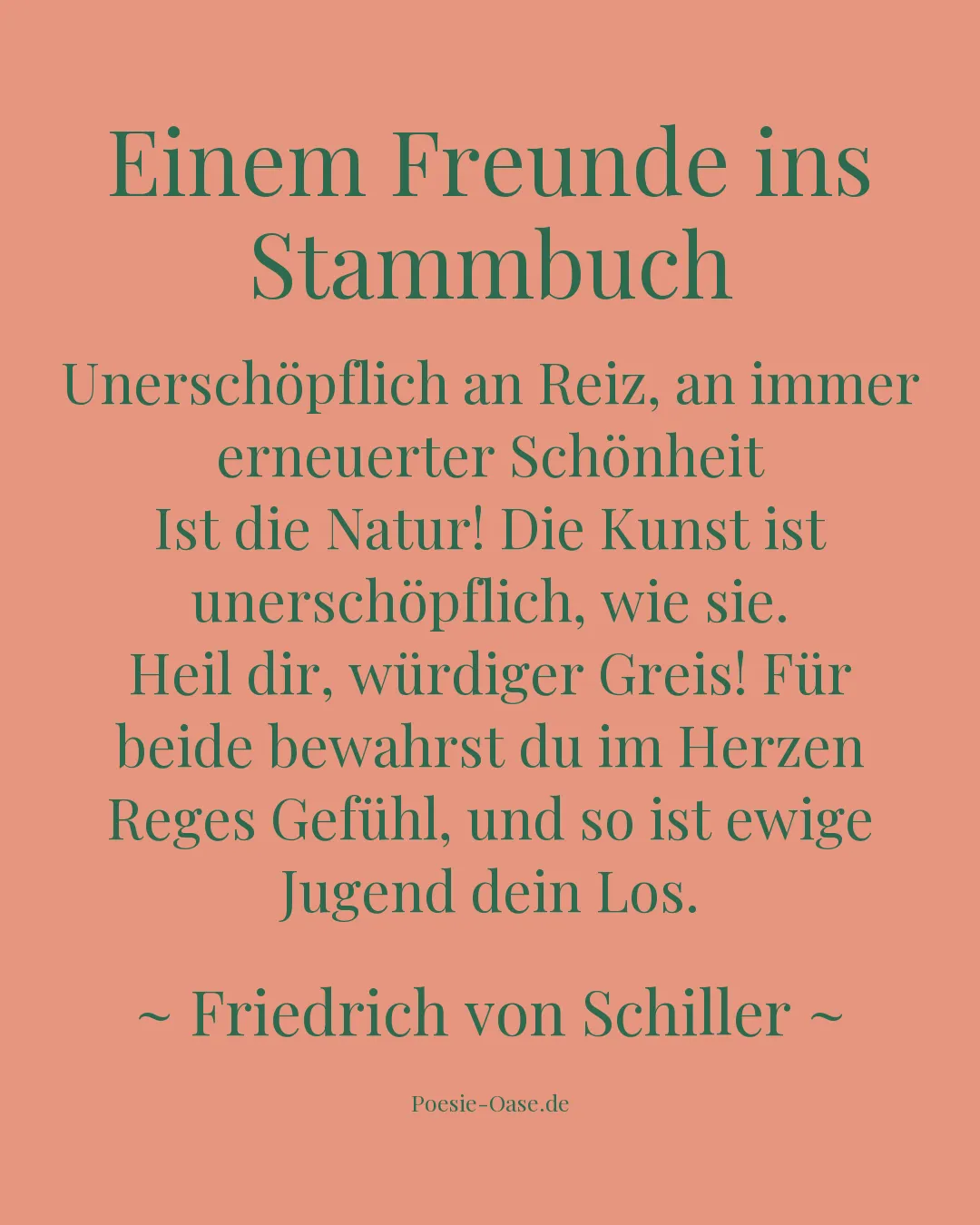 Illustration zu Einem Freunde ins Stammbuch