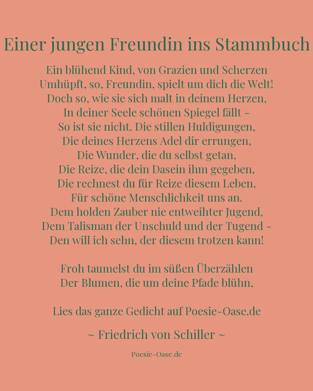 Illustration zu Einer jungen Freundin ins Stammbuch