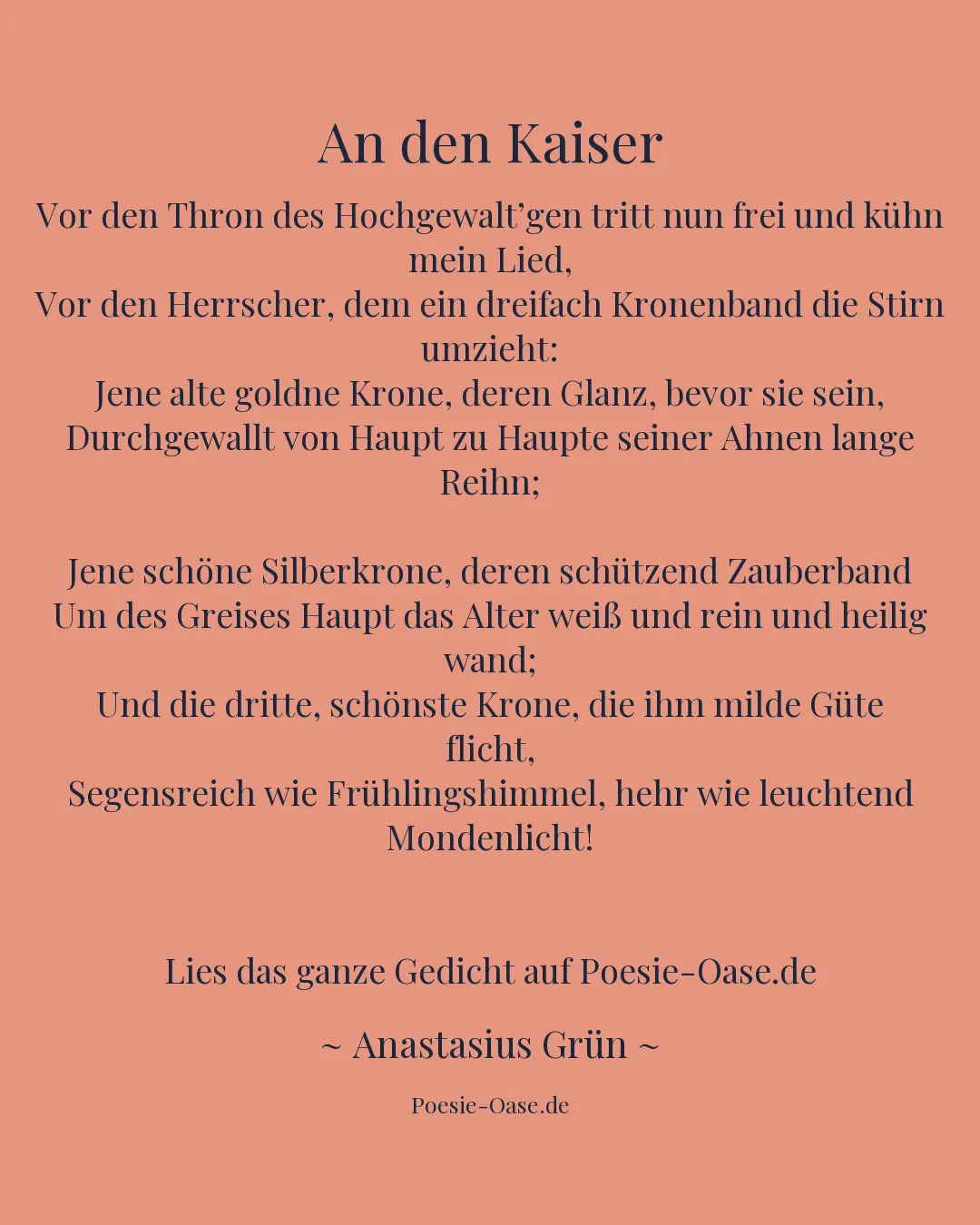 Illustration zu An den Kaiser