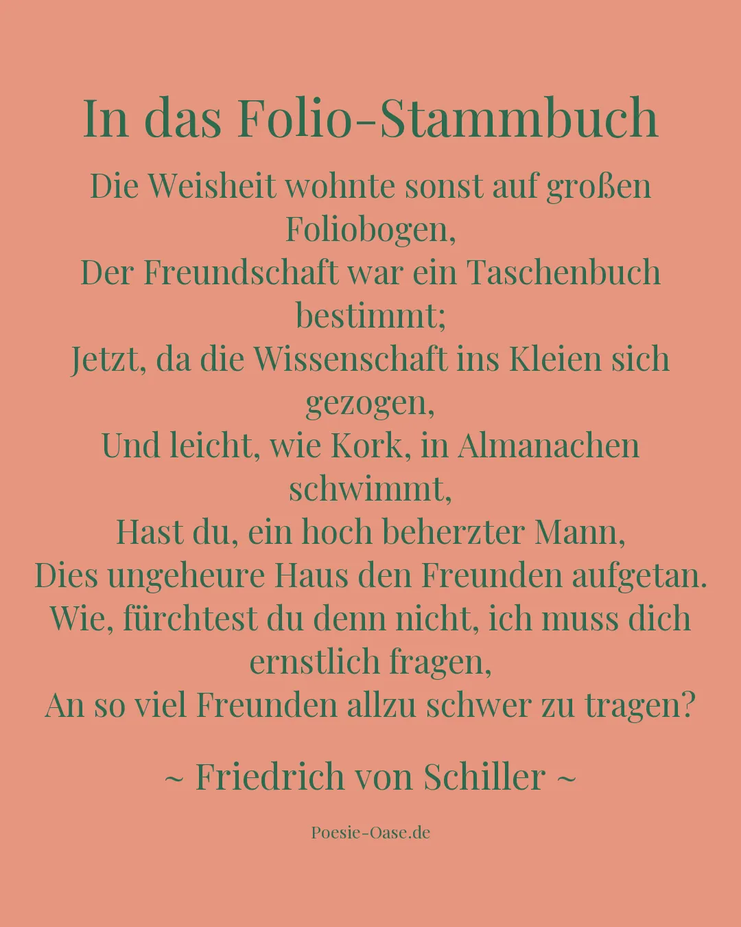 Illustration zu In das Folio-Stammbuch