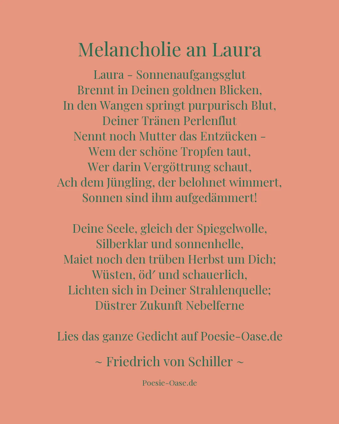 Illustration zu Melancholie an Laura