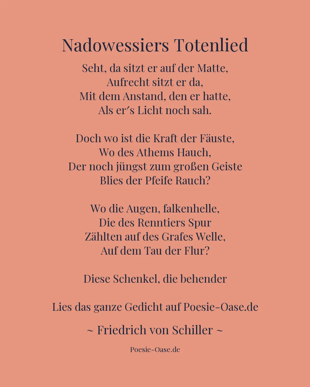 Illustration zu Nadowessiers Totenlied