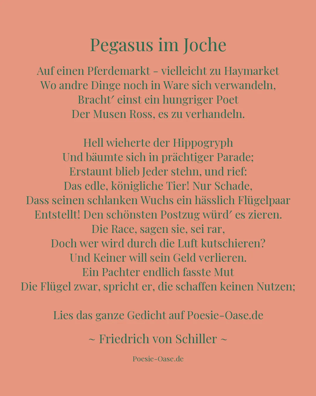 Illustration zu Pegasus im Joche