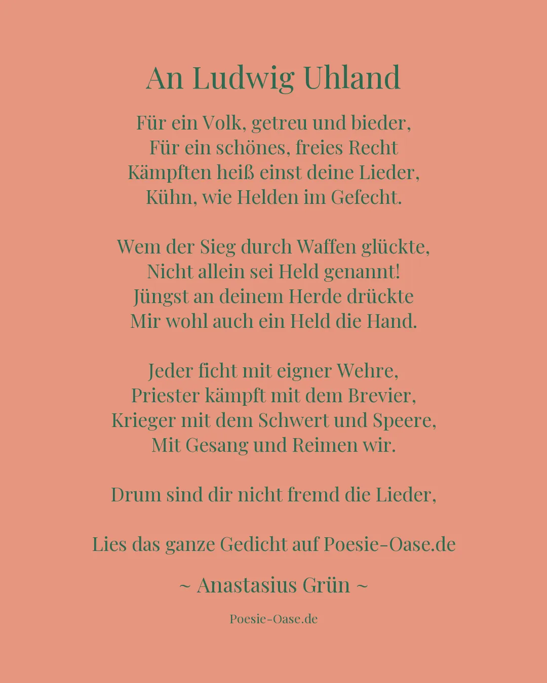 Illustration zu An Ludwig Uhland