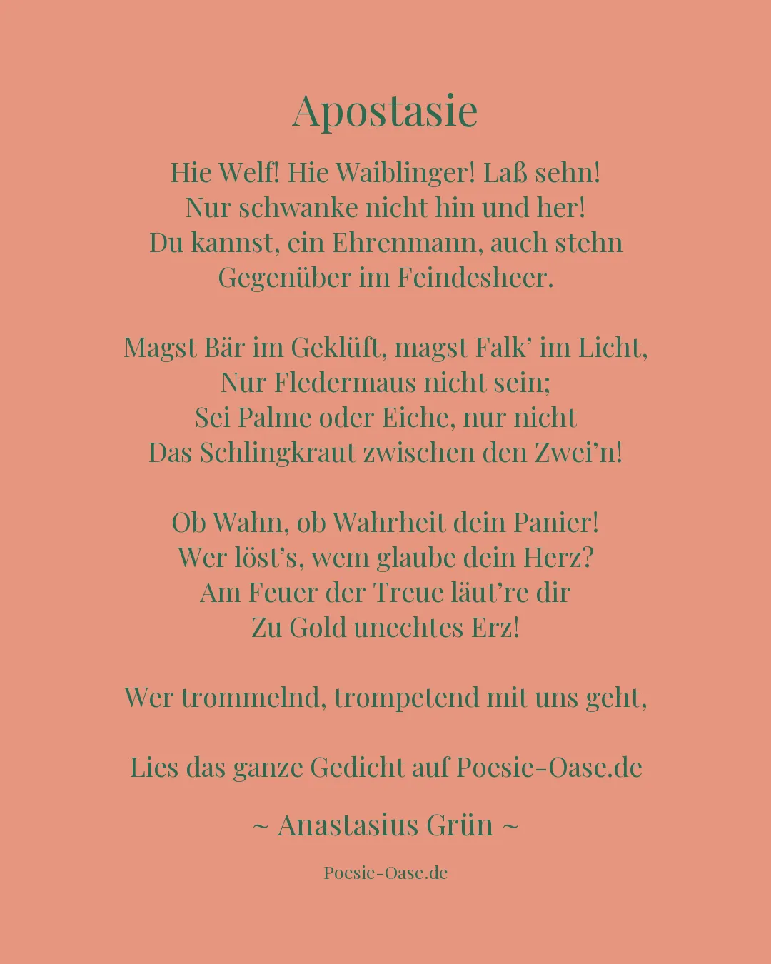 Illustration zu Apostasie