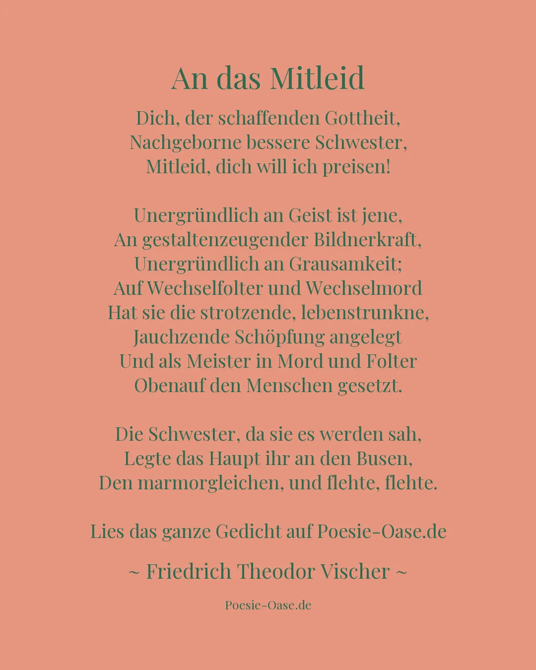 Illustration zu An das Mitleid
