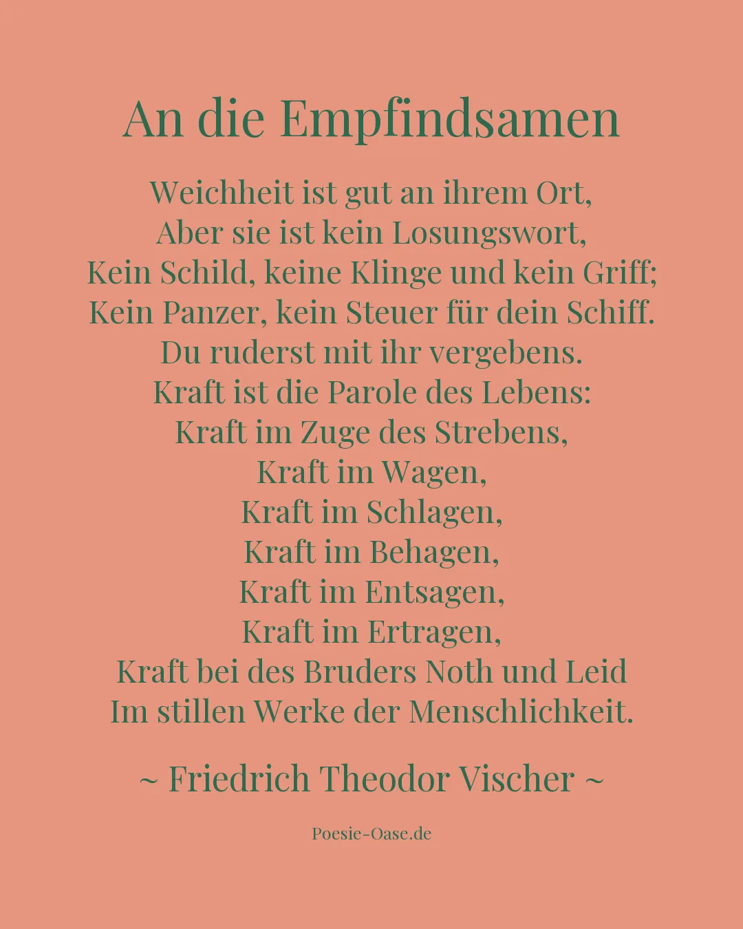 Illustration zu An die Empfindsamen