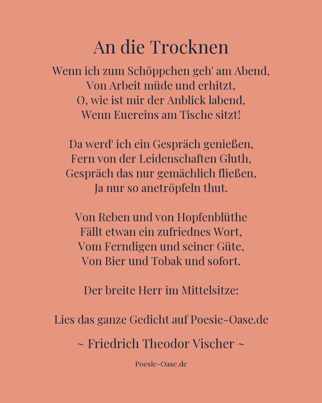 Illustration zu An die Trocknen