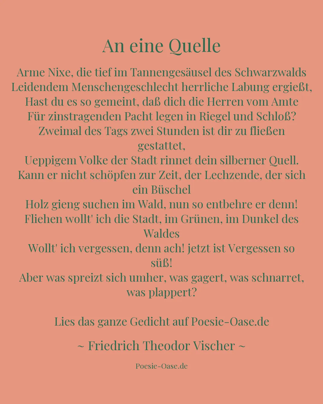 Illustration zu An eine Quelle
