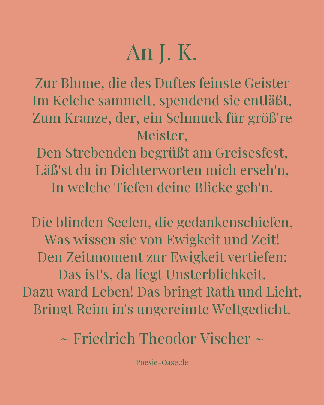 Illustration zu An J. K.