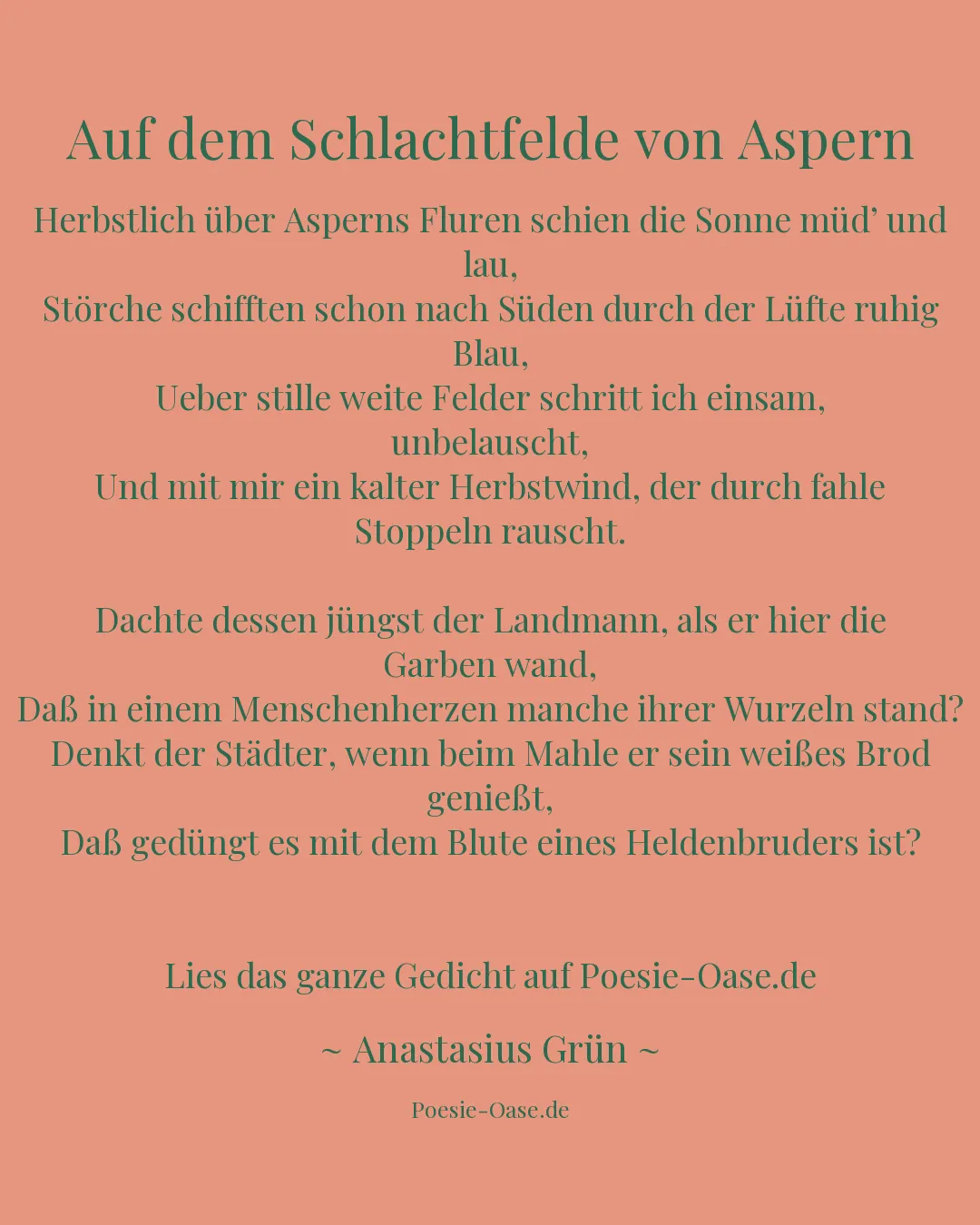 Illustration zu Auf dem Schlachtfelde von Aspern