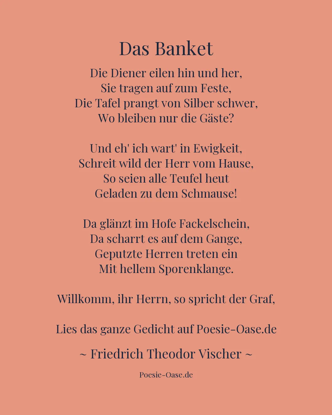 Illustration zu Das Banket