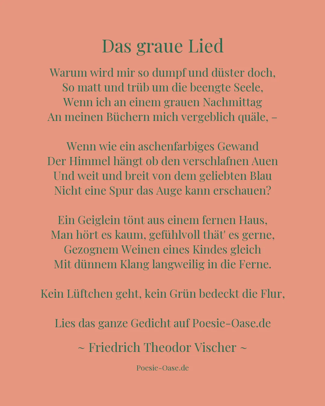 Illustration zu Das graue Lied
