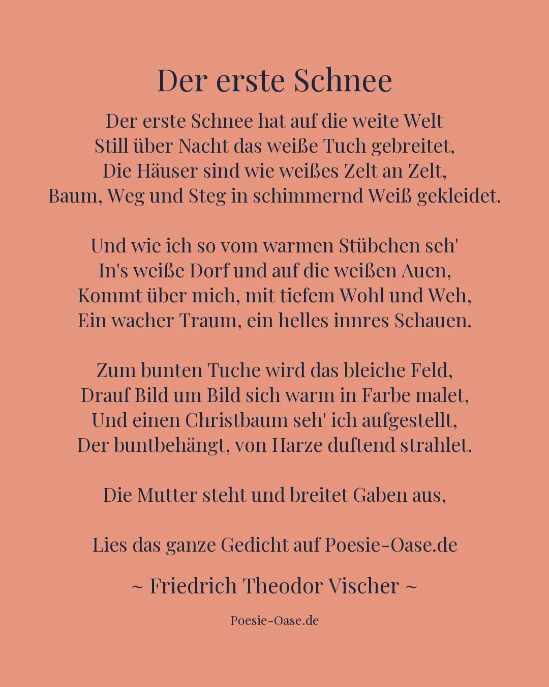 Illustration zu Der erste Schnee