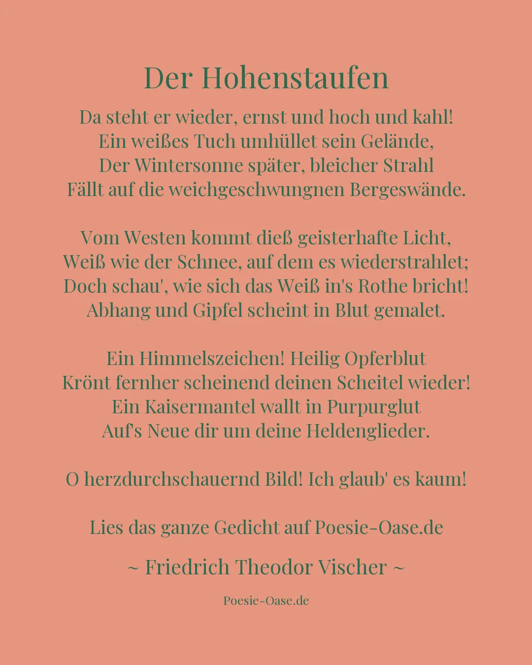 Illustration zu Der Hohenstaufen