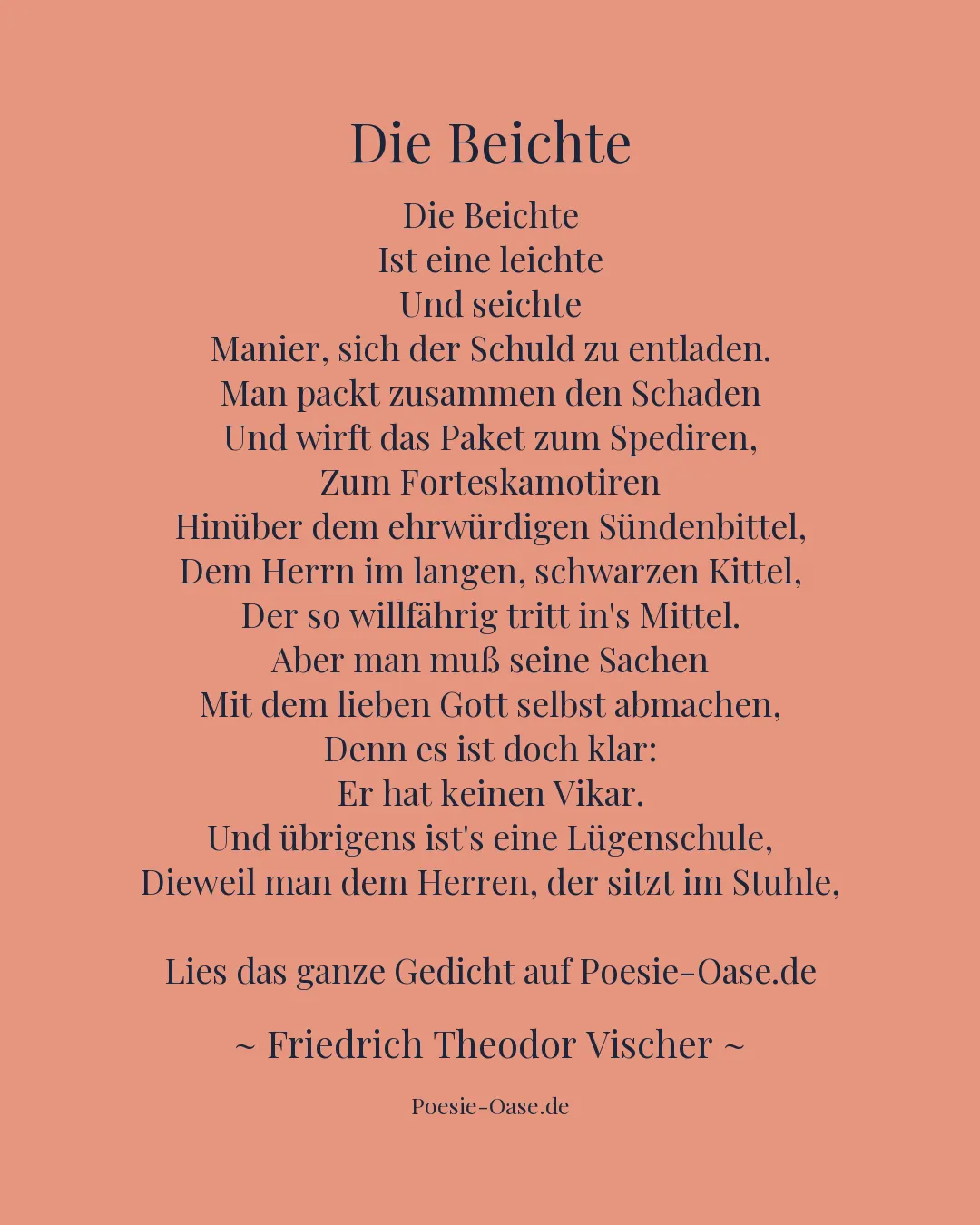 Illustration zu Die Beichte