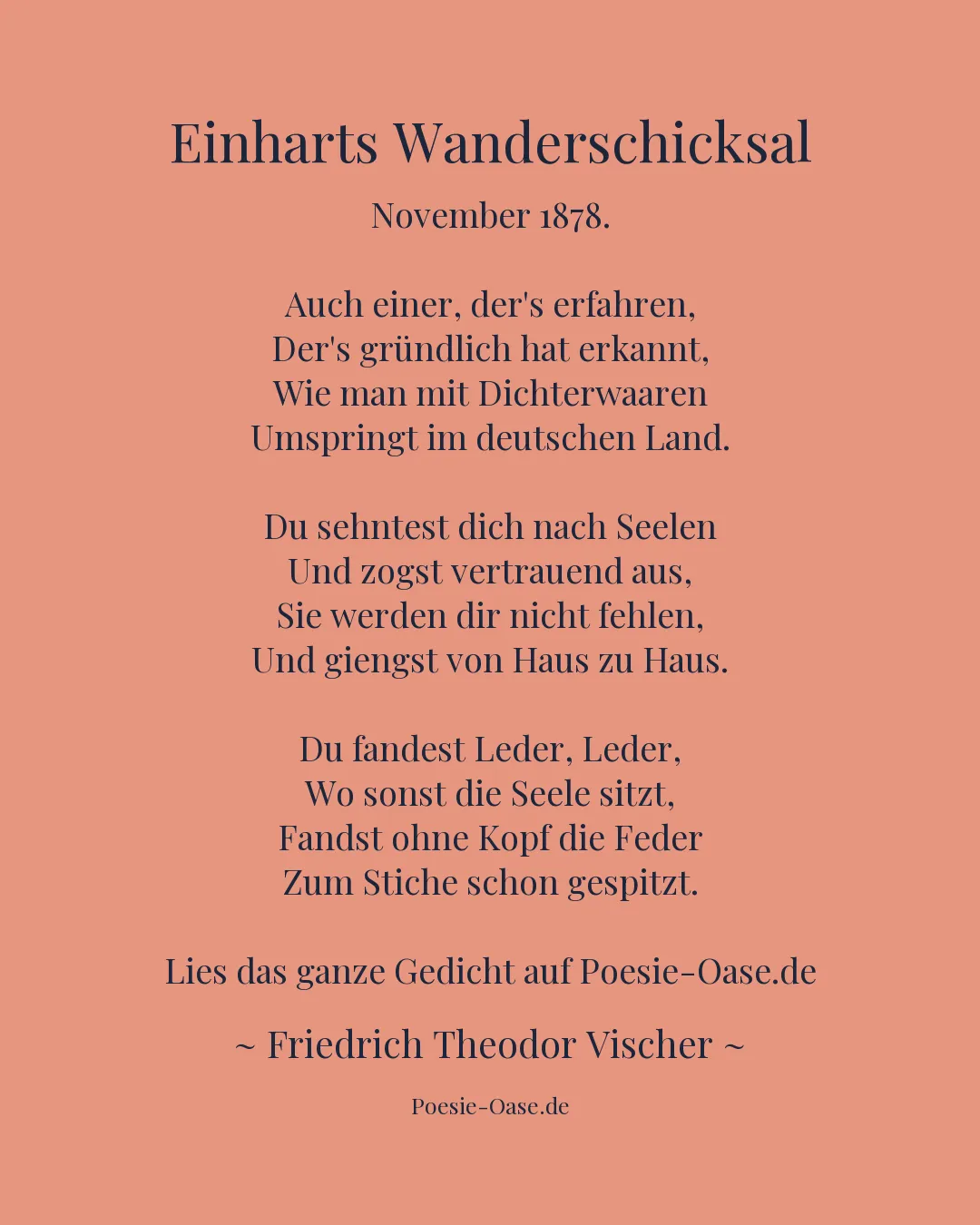 Illustration zu Einharts Wanderschicksal