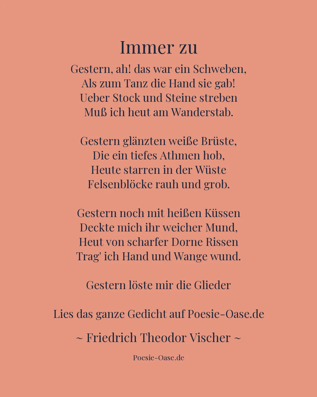 Illustration zu Immer zu