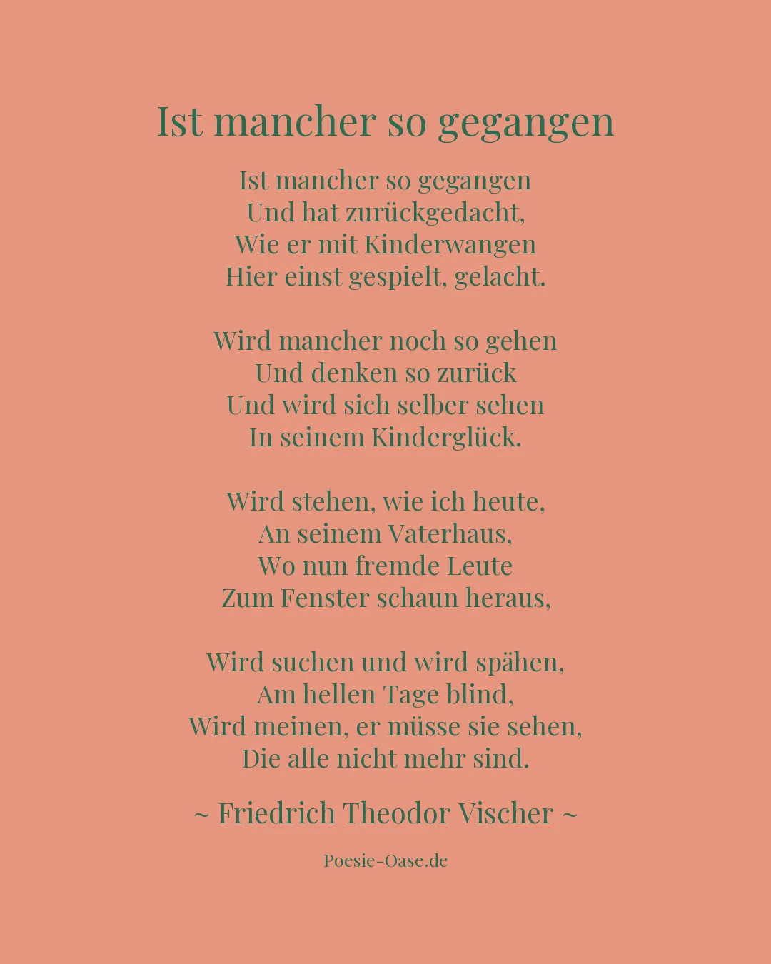 Illustration zu Ist mancher so gegangen