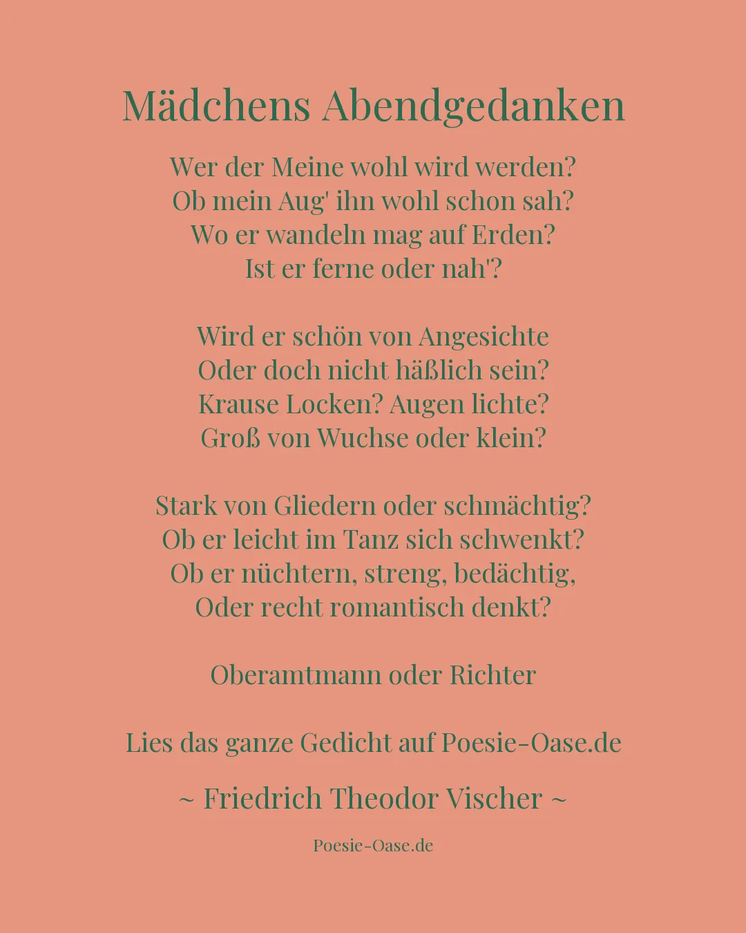 Illustration zu Mädchens Abendgedanken