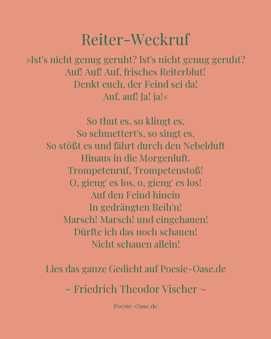 Illustration zu Reiter-Weckruf