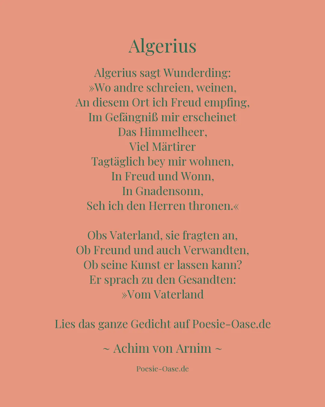 Illustration zu Algerius