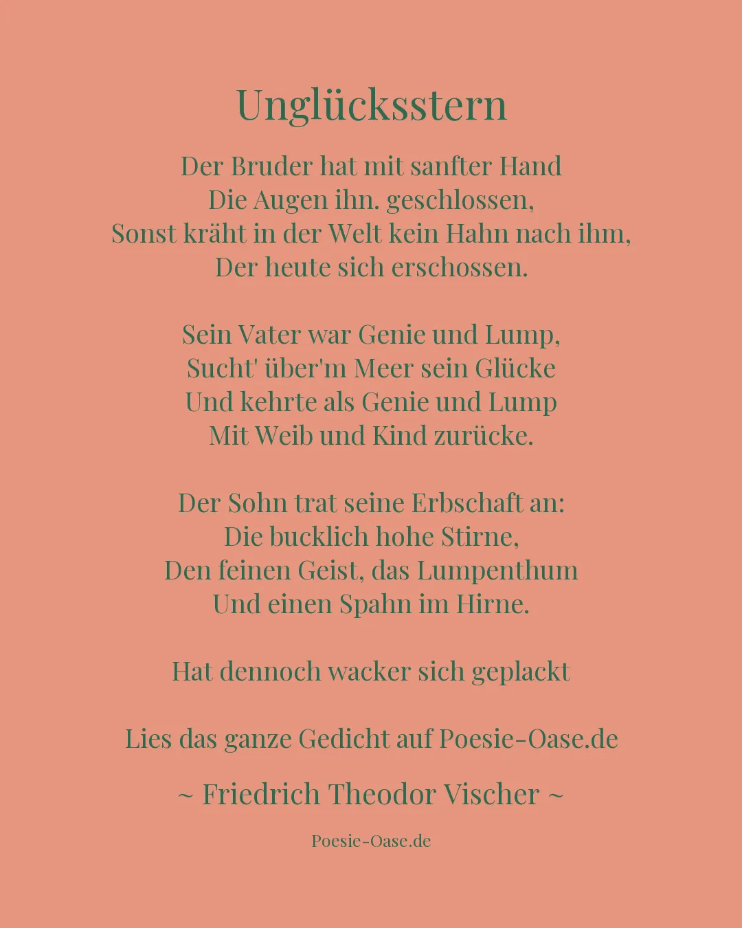 Illustration zu Unglücksstern