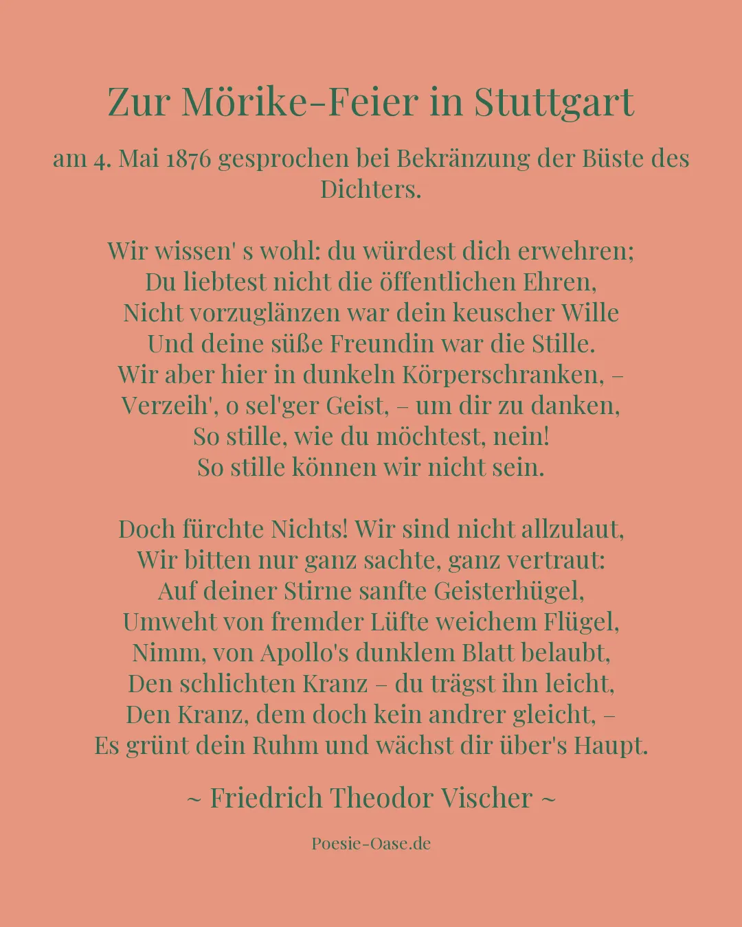Illustration zu Zur Mörike-Feier in Stuttgart